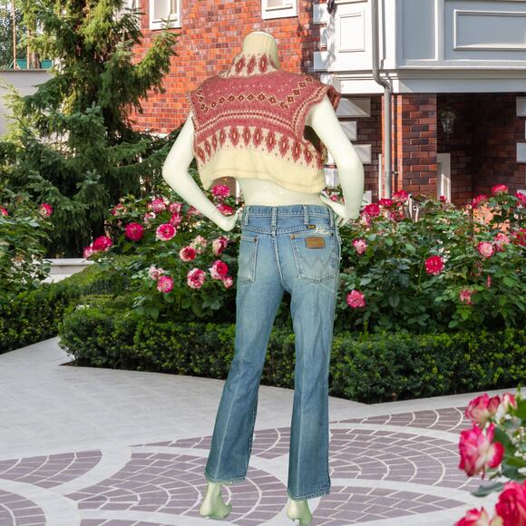 Claudia Grau Designer Wool Recycled Cropped Open Cardigan Sweater S - Picture 4 of 5